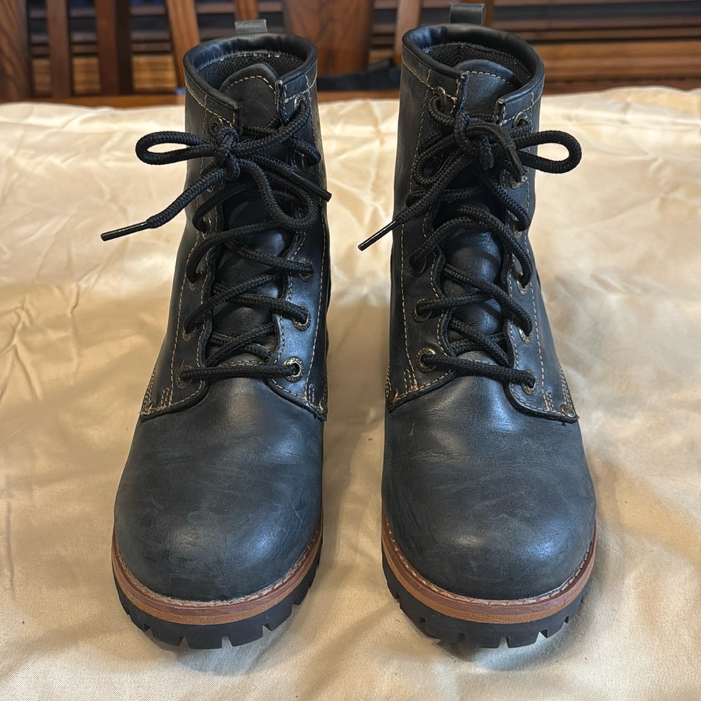 SKECHERS Leather Boots, SZ 8